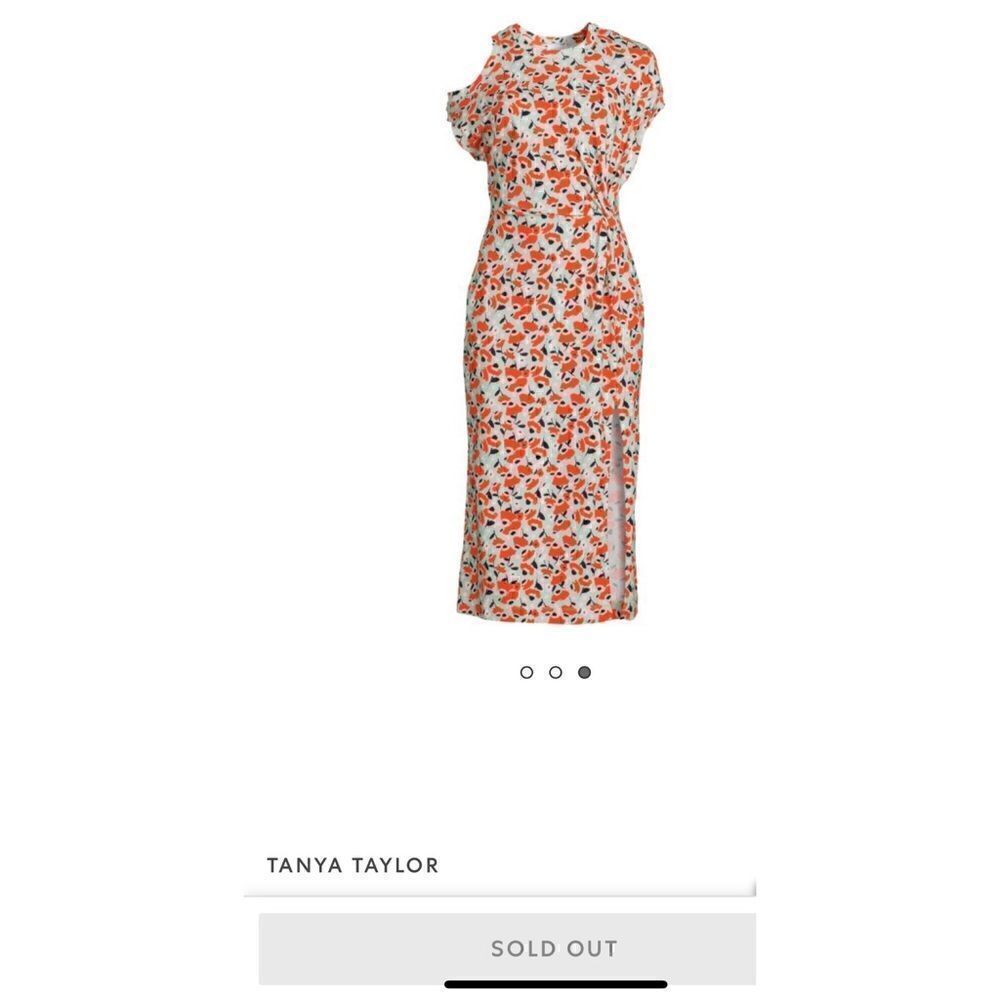Rare Tanya Taylor Luella Floral Cutout Dress in POPPY FIELD Size S NWOT - Picture 4 of 9